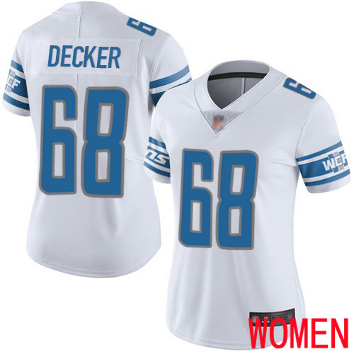 Detroit Lions Limited White Women Taylor Decker Road Jersey NFL Football 68 Vapor Untouchable